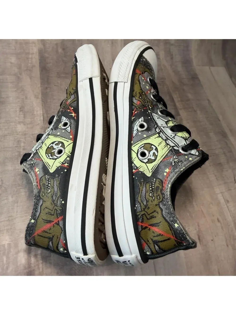 Converse Chuck Taylor All Star Interstellar Dinos Shoes Youth 2 Dinosaur UFOs